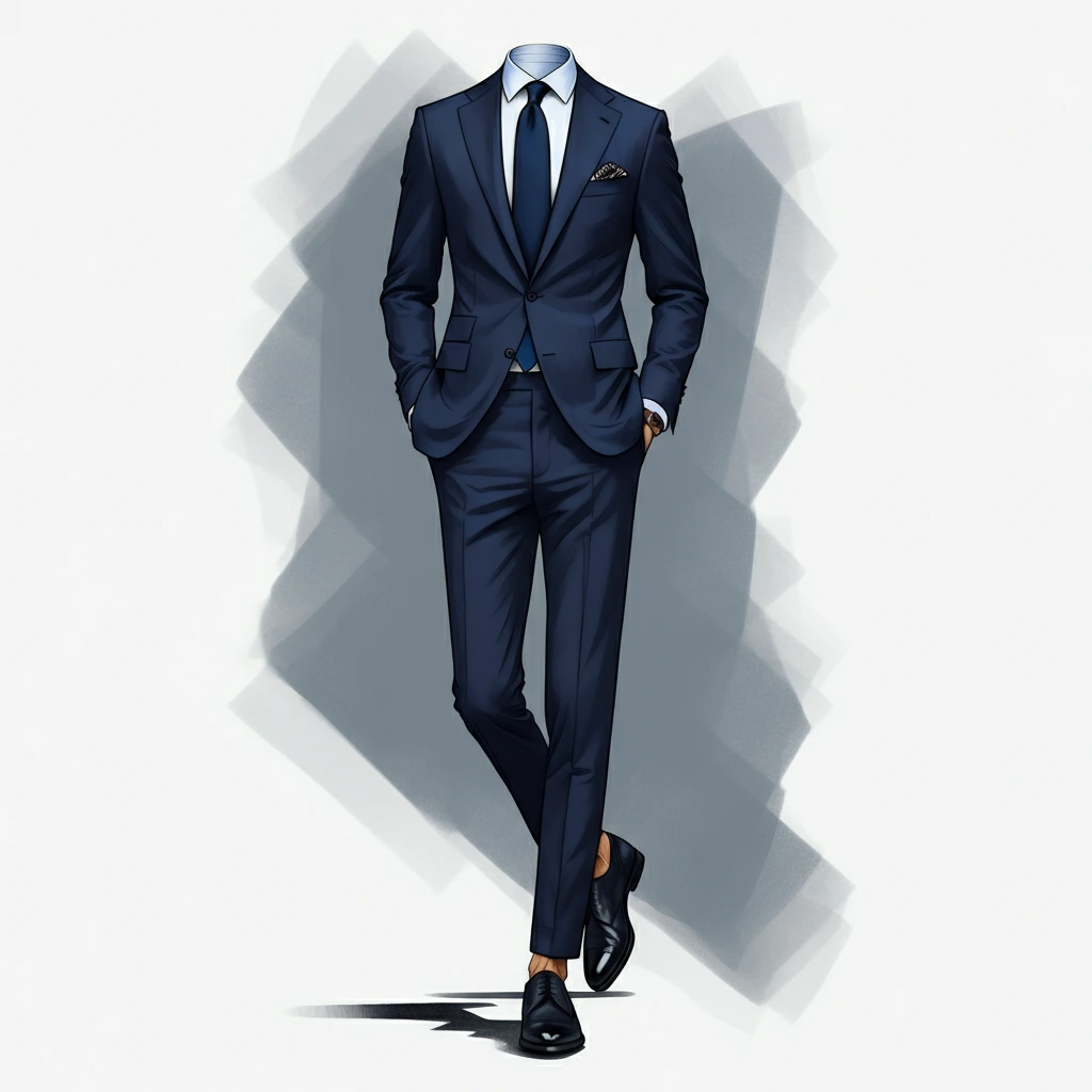 Navy Blue Suit with Navy Blue Tie: A Timeless Style Statement